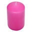 Pink Unscented Overdip Pillar Candle, 2.8x4