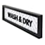 Framed Wash & Dry Wall Decor, 27x6