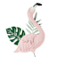 Providence Flamingo Metal Yard Stake, 36"