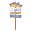 Welcome To The Lake House Wooden Yard Stake, 31"