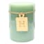 Honeybloom Green Unscented Rustic Pillar Candle, 3x4