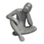 Thinking Man Outdoor Garden Sculpture, 14"