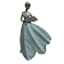 Girl Holding a Flower Bouquet Outdoor Garden Statue, 23"