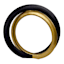 Crosby St. Black & Gold Outdoor Garden Sculpture, 22"