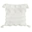 Tracey Boyd White Tassel Flair Tufted Throw Pillow, 18"