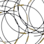 Crosby St. Circles Black Metal Art, 38x23