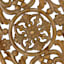 Found & Fable Brown Carved Wooden Wall Decor, 17x31