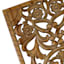 Found & Fable Brown Carved Wooden Wall Decor, 17x31