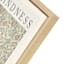 Framed Kindness Botanical Canvas Wall Art, 13.5x17.5