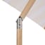 Honeybloom Premium Yellow Stripe Round Patio Umbrella, 9'
