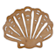 Ty Pennington Wooden Seashell Wall Decor, 9.8"