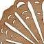 Ty Pennington Wooden Seashell Wall Decor, 9.8"