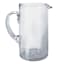 Clear Crackle Glass Pitcher