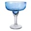 Cobalt Blue Crackle Glass Margarita Glass