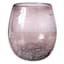 Amethyst Crackle Glass Stemless Wine Glass, 14oz