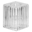 Glass Ribbed Taper Candle Holder, 1.5"