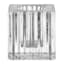Glass Ribbed Taper Candle Holder, 1.5"