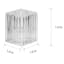 Glass Ribbed Taper Candle Holder, 1.5"