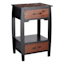 Providence 2-Drawer & 1-Shelf Wooden Side Table
