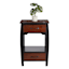 Providence 2-Drawer & 1-Shelf Wooden Side Table