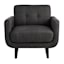 Crosby St Hadley Tufted Back Accent Chair, Charcoal Grey