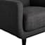 Crosby St Hadley Tufted Back Accent Chair, Charcoal Grey