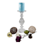 Providence Clear Glass Candle Holder, 11.8"