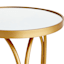 Colton Mirrored-Top Accent Table, Gold