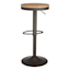 Dakota Adjustable Modern Industrial Barstool, Antique Bronze
