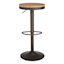 Dakota Adjustable Modern Industrial Barstool, Antique Bronze