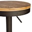 Dakota Adjustable Modern Industrial Barstool, Antique Bronze