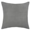 Drizzle Grey Torrey Faux Suede Throw Pillow, 24"