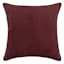 Mulberry Red Torrey Faux Suede Throw Pillow, 18"