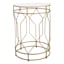 Providence Gold Metal Quatrefoil Nesting Table, Large