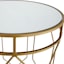 Providence Gold Metal Quatrefoil Nesting Table, Large