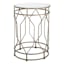 Providence Silver Metal Quatrefoil Nesting Table, Small