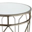 Providence Silver Metal Quatrefoil Nesting Table, Small