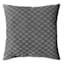 Black Jacquard Diamond Textured Throw Pillow, 18"