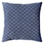 Blue Jacquard Diamond Textured Throw Pillow, 18"