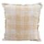 Yellow Woven Plaid Throw Pillow, 20"