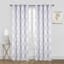 Ivory & Grey Blackout Grommet Curtain Panel, 84"