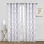 Ivory & Grey Blackout Grommet Curtain Panel, 95"