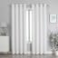 Sun Shield White Blackout Grommet Curtain Panel, 84"