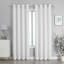 Sun Shield White Blackout Grommet Curtain Panel, 95"