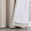 Sun Shield Tattersol Linen Blackout Grommet Single Curtain Panel, 95"