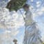 Framed Woman with a Parasol Canvas Wall Art, 19x25