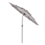 3-Tier Grey Crank & Tilt Round Patio Umbrella, 9'
