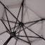 3-Tier Grey Crank & Tilt Round Patio Umbrella, 9'