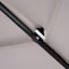 3-Tier Grey Crank & Tilt Round Patio Umbrella, 9'
