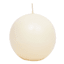 Ivory Unscented Overdip Sphere Candle, 4"